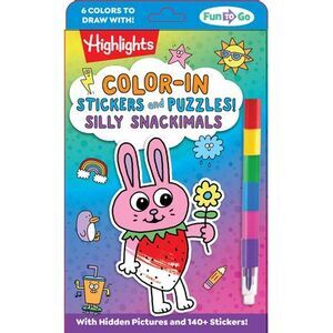 Color-In Stickers and Puzzles! Silly Snackimals: Deliciously Cute Hidden Picture
